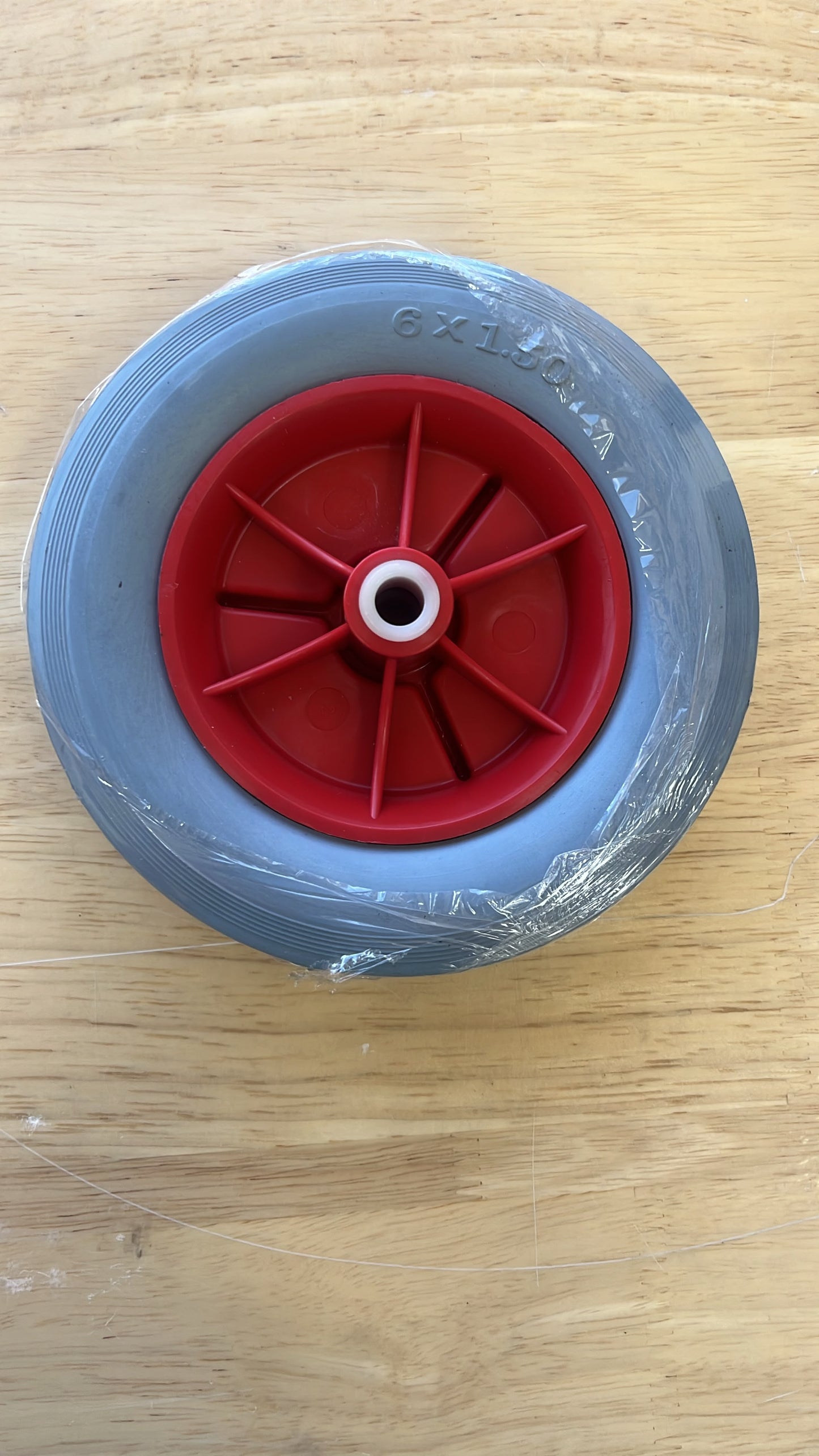 6" Shock absorbing Flip-Up Non-Marking Wheel