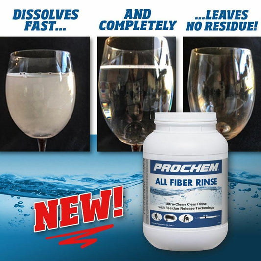 NEW~ Prochem Powder All Fiber Rinse 4.2 pH - 6 Pound Jar