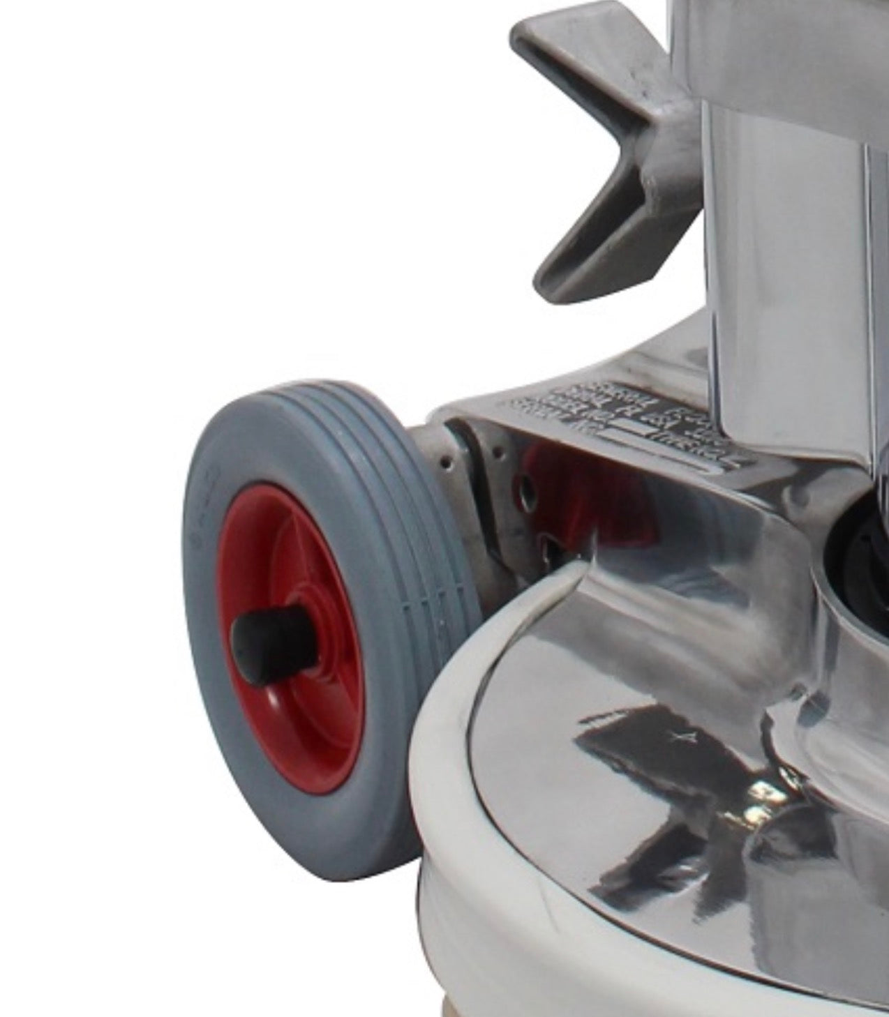 6" Shock absorbing Flip-Up Non-Marking Wheel