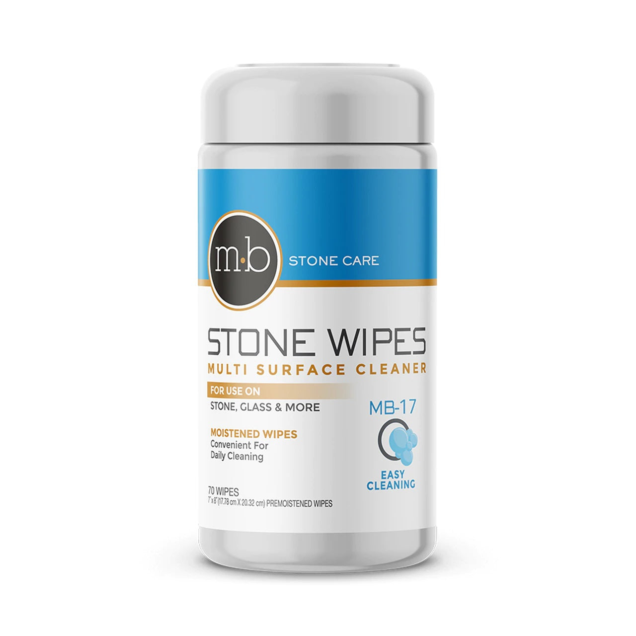 MB-17 Stone Wipes (70 ct.) - Clean Center