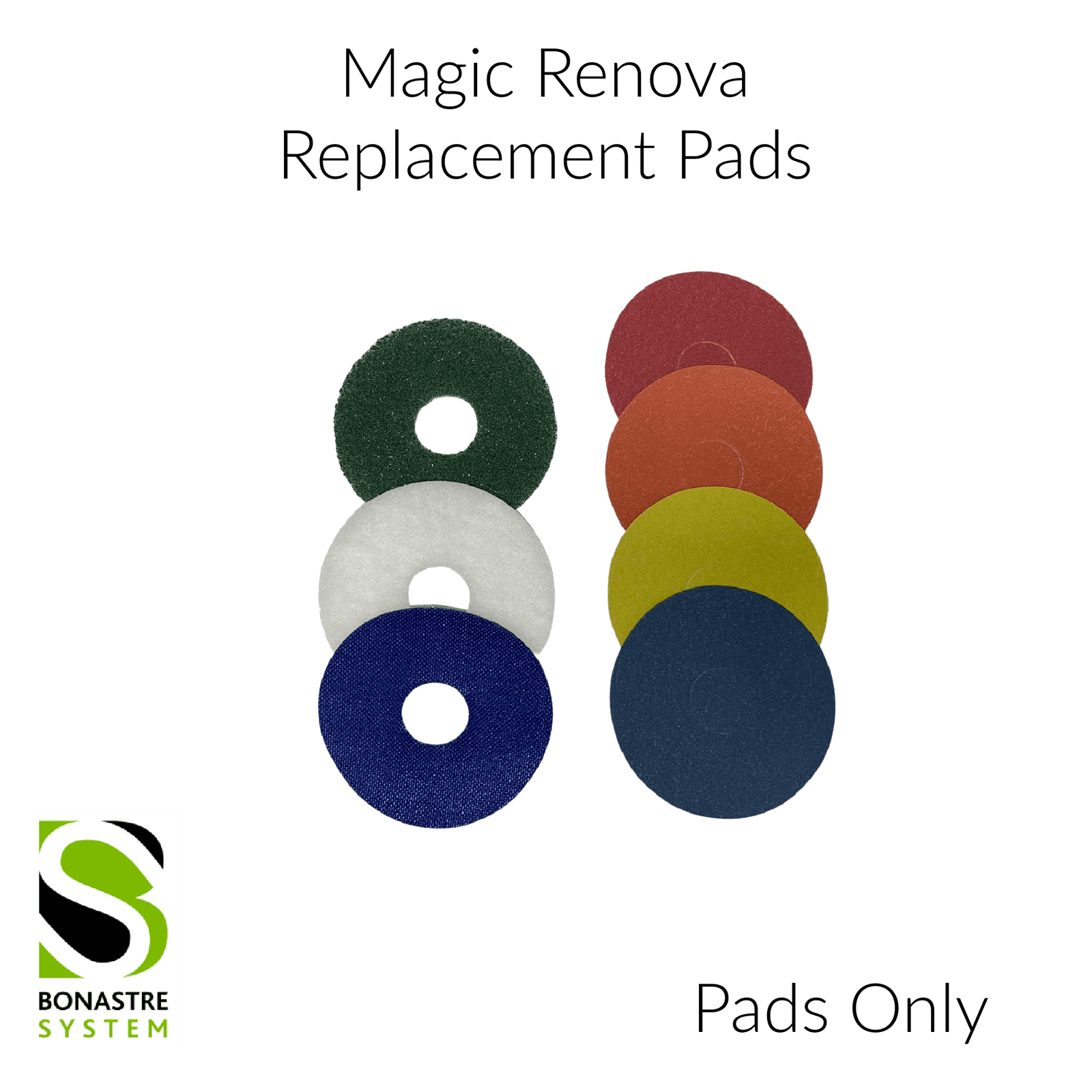 Stone Polishing Abrasives & Pad Replacement -  MAGIC RENOVA 5" - Clean Center