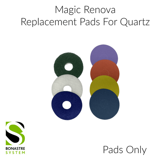 Quartz Polishing Kit - Magic Renova Abrasives & Pad Replacement For Quartz 5" - Clean Center